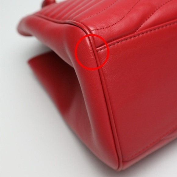 Louis Vuitton New Wave Chain Tote Shoulder Bag Red+ - Picture 5 of 9